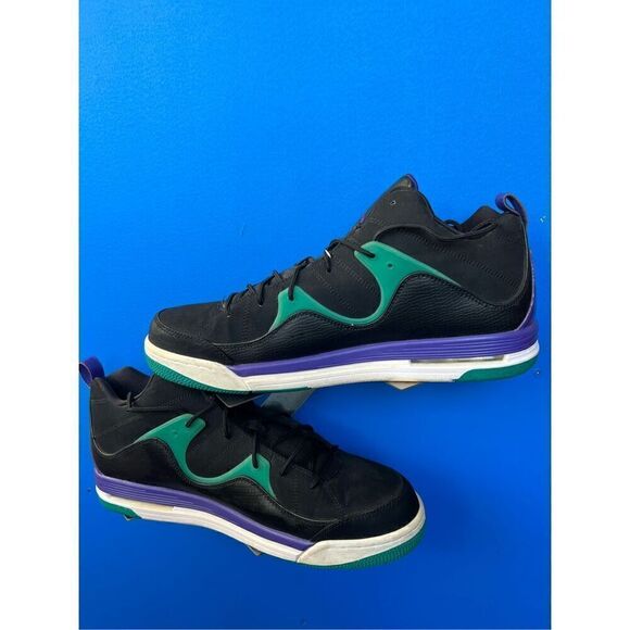 Jordan Flight TR\'97 MID 574417-008 Men\'s Size 13 Black/White/Grape Ice/Emerald main image 5